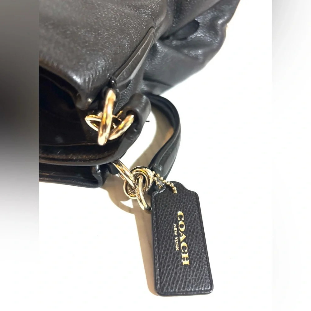 Coach vintage Black Leather Hobo Bag
